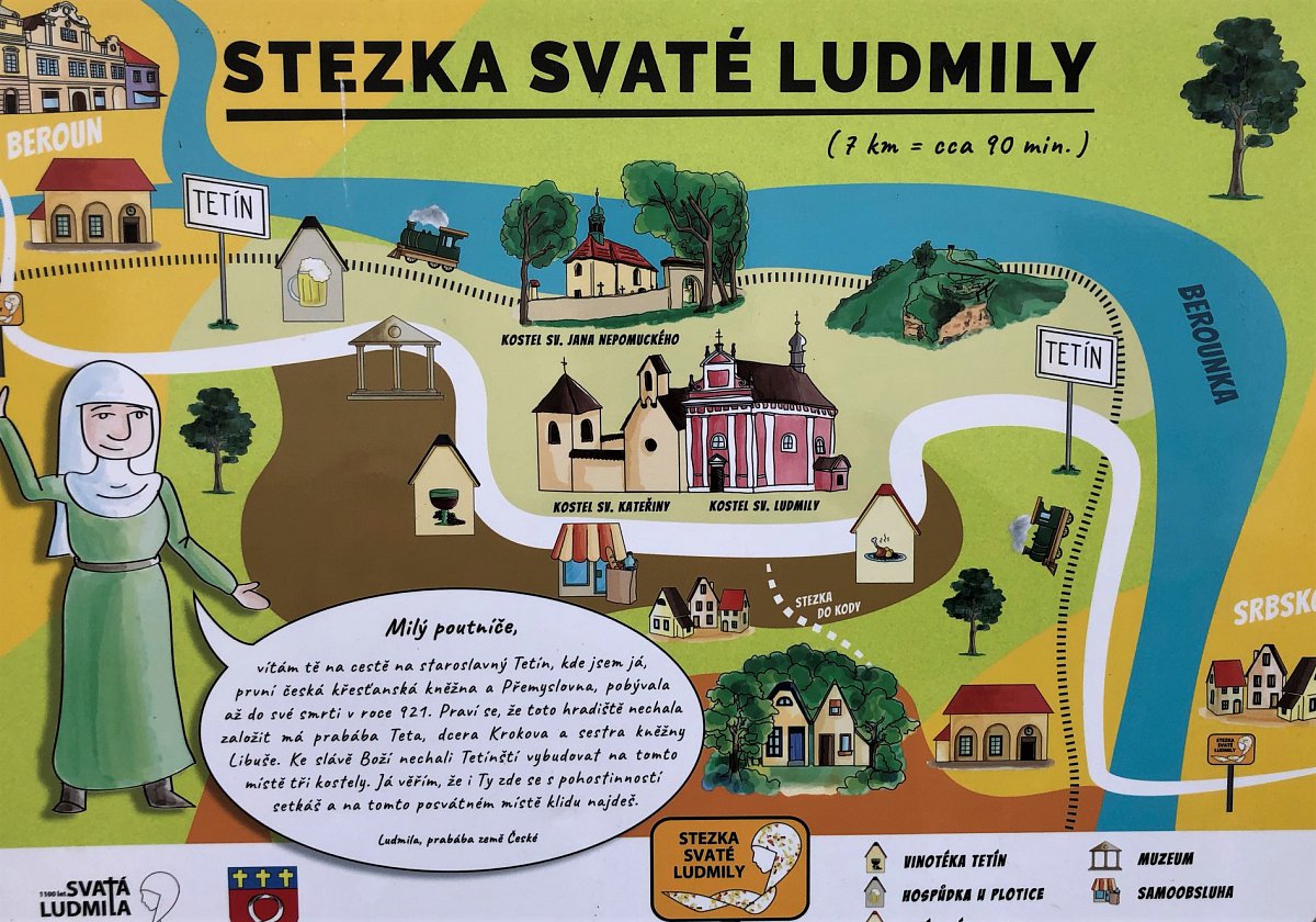 Tip na výlet: Na Tetín po stezce sv. Ludmily